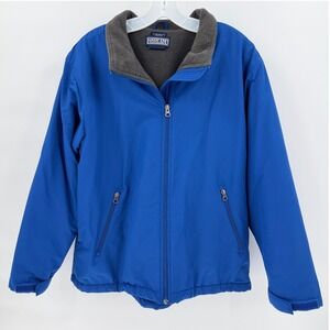 LANDS' END Women's Aircore 200 Fleece Lined Blue Winter Jacket Medium 10-12